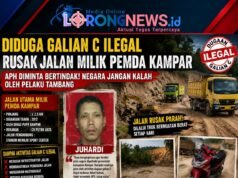 Diduga Galian C Ilegal Hancurkan Jalan Pemda Kampar, Warga Desak APH Bertindak Tegas