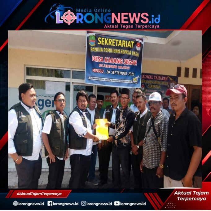 Toyang Resmi Mendaftar Calon Kepala Desa Karangsegar Periode 2026-2034, Didukung Pengawalan Ratusan Relawan