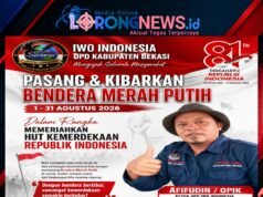DPD IWO-I Kabupaten Bekasi, Serukan Masyarakat Pasang dan Kibarkan Bendera Merah Putih Sepanjang Bulan Agustus 2026