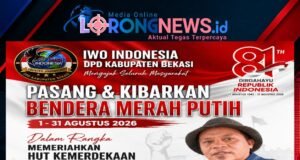 DPD IWO-I Kabupaten Bekasi, Serukan Masyarakat Pasang dan Kibarkan Bendera Merah Putih Sepanjang Bulan Agustus 2026