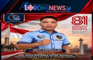 DPW IWO Indonesia Provinsi Banten Ajak Masyarakat Kibarkan Merah Putih Sambut HUT Ke-81 RI