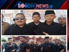 Diiringi Ribuan Pendukung Berseragam Hitam, Ca’um Resmi Daftar Calon Kepala Desa Karangbahagia