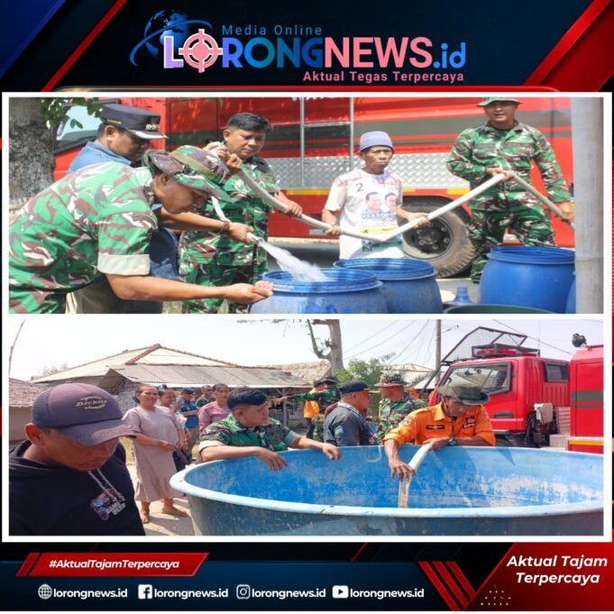 Krisis Air Bersih Akibat Kemarau, TNI Bersama Lintas Sektor Bergerak Bantu Warga