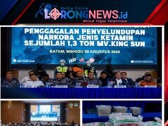 Operasi Gabungan Gagalkan Penyelundupan 1,3 Ton Ketamine di Perairan Natuna