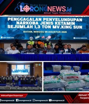 Operasi Gabungan Gagalkan Penyelundupan 1,3 Ton Ketamine di Perairan Natuna
