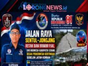 Jalan Raya Sentul–Jongjing Retak dan Minim PJU, IWO Indonesia Kabupaten Serang Desak Pemerintah Bertindak Sebelum Jatuh Korban