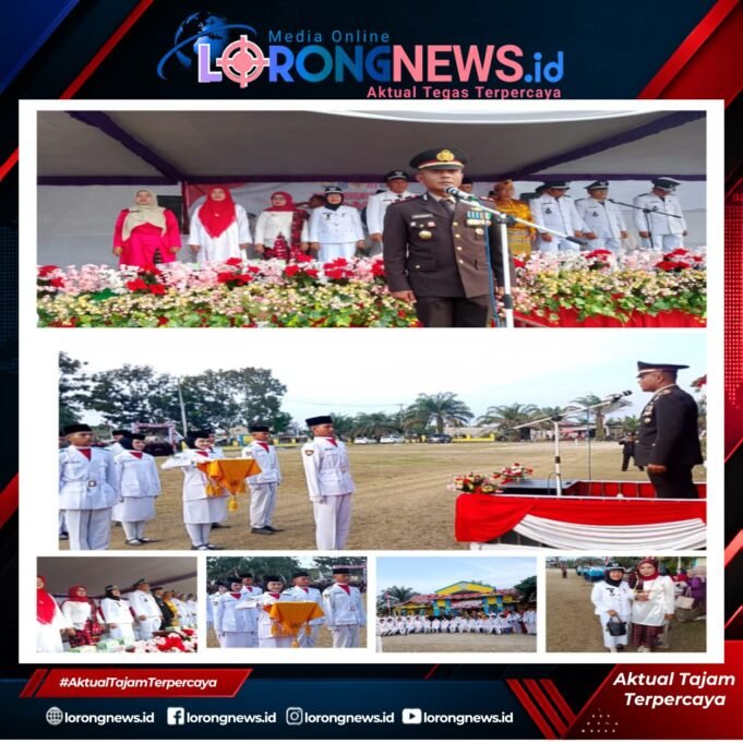 Iptu Eka Purwanta Hormat Saat Merah Putih Diturunkan, Pamenang Barat Dipadati Ratusan Warga