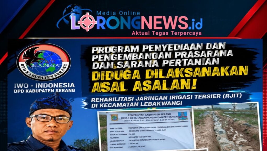 Proyek RJIT Lebakwangi Disorot: IWO Indonesia Desak Audit, Jangan Biarkan Uang Rakyat Berujung pada Pekerjaan Asal Jadi