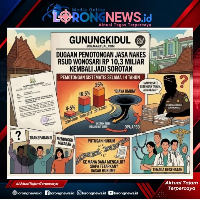 Dugaan Pemotongan Jasa Pelayanan Rp 10,3 Miliar di RSUD Wonosari Diselidiki Kejaksaan
