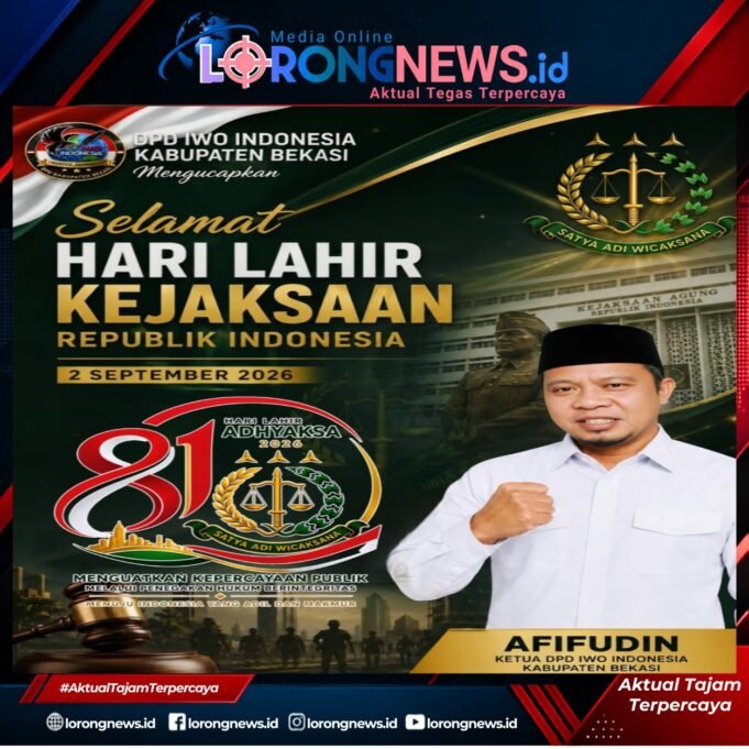 Selamat Hari Jadi Kejaksaan RI ke-81, DPD IWO-I Kabupaten Bekasi: Apresiasi Kinerja Kejaksaan Kabupaten Bekasi