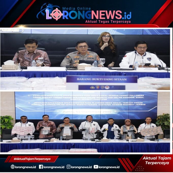 Bareskrim Polri Ungkap Tiga Kasus Judi Online, Sita dan Bekukan Dana Puluhan Miliar