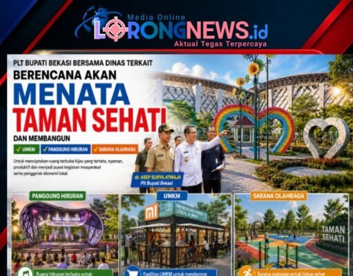 Plt Bupati Bekasi Bersama Dinas Terkait Berencana Akan Menata Taman Sehati Sekaligus Membangun Sarana UMKM dan Panggung Hiburan