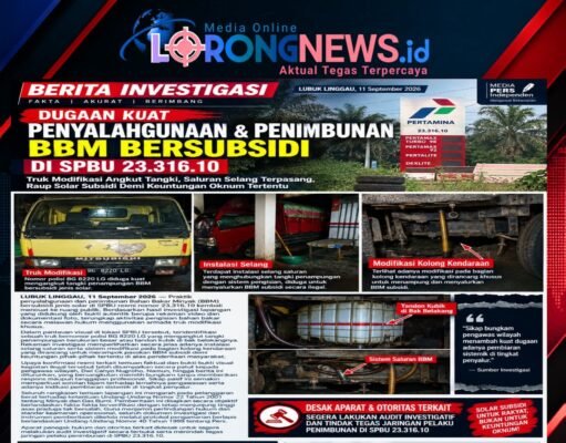 Pengawas Bungkam Saat Dikonfirmasi, Praktik Ilegal BBM Subsidi di SPBU 23.316.10 Lubuk Linggau Menuai Sorotan Tajam