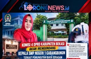 Komisi 4 DPRD Kabupaten Bekasi Akan Mengundang Kepala SMP NEGERI 1 Cabangbungin Terkait Pemungutan Biaya Seragam Rp 820.000