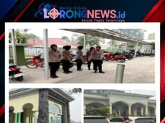 Aman Jum’at di Kota Bangko, Polisi Polwan Polres Amankan Siaga Sampai Selesai Sholat