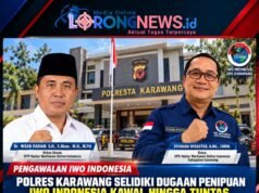Ketum DPP IWO Indonesia Soroti Penyelidikan Dugaan Penipuan di Karawang, Minta Penegakan Hukum Tanpa Intervensi