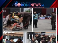 KEJAKSAAN NEGERI KABUPATEN BEKASI MUSNAHKAN BARANG BUKTI DARI PERKARA YANG BERKEKUATAN HUKUM TETAP
